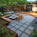 ... charming gray square modern stone landscape ideas for backyard  ornamnetal stone floor and outdoor ... NZRLIUZ