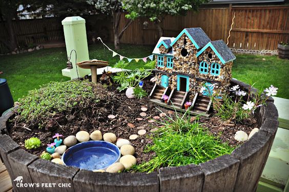 16 do-it-yourself fairy garden ideas for kids (6) MBZFUUO