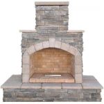 78 in. gray natural stone propane gas outdoor fireplace GRIVXWB