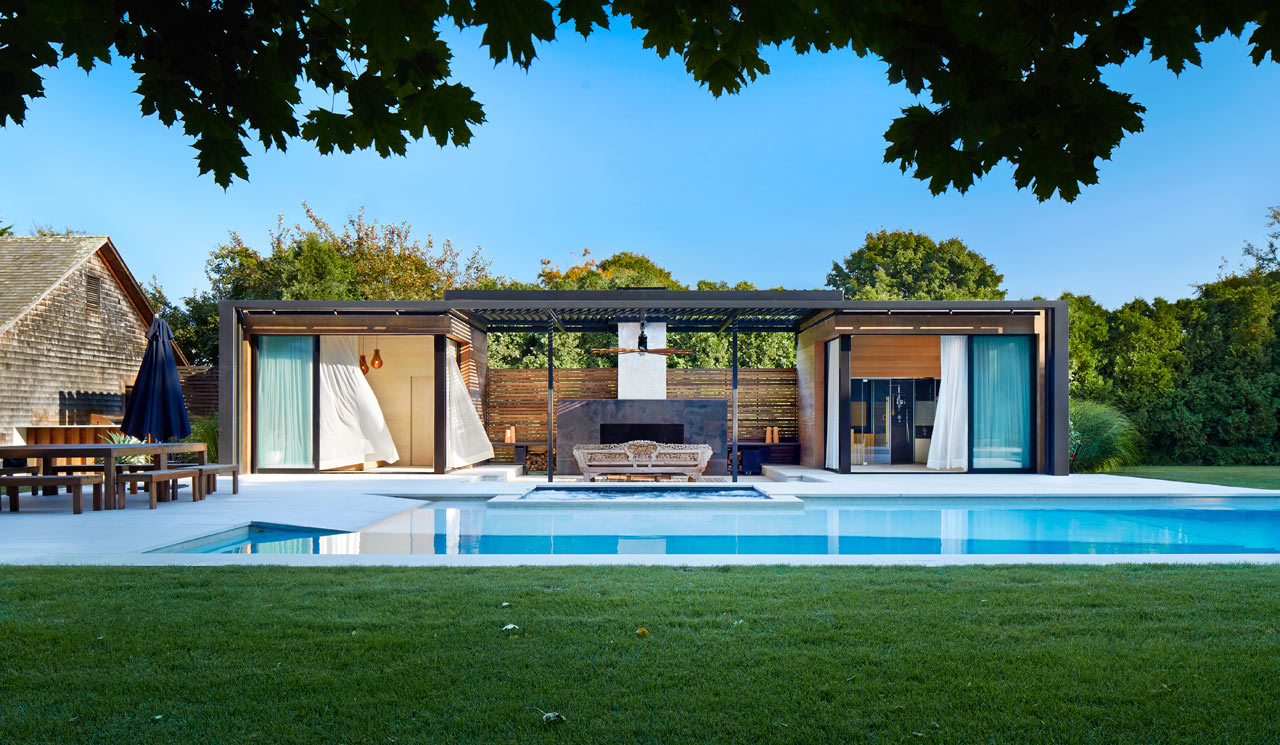 a modern pool house retreat from icrave ... LMJQKCM