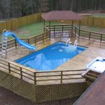 above ground pool with deck above ground pool deck design TWOYUDK