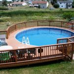 above ground pool with deck above ground pool deck designs ideas MQIDSXC