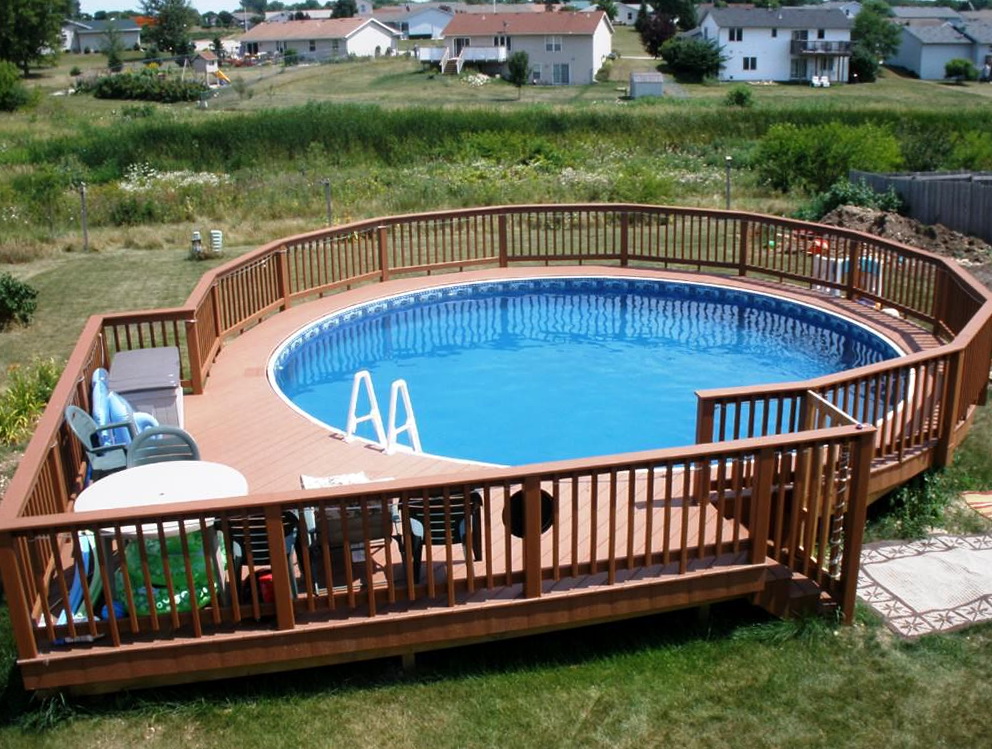 above ground pool with deck above ground pool deck designs ideas MQIDSXC