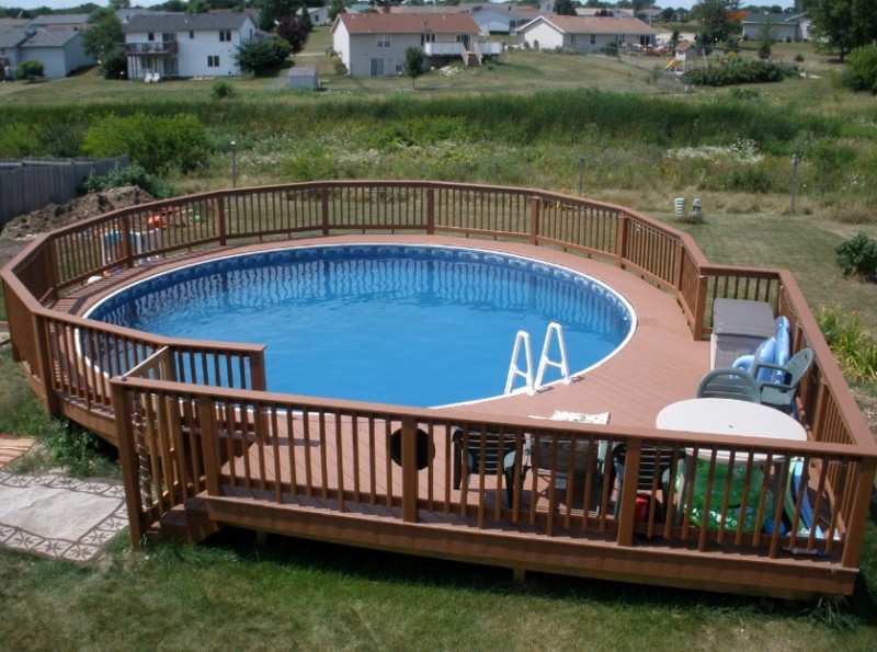 above ground pools with decks beautiful round above ground pool decks designs XEQPKFY