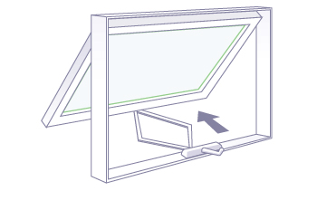 awning window - wood, vinyl, fiberglass u0026 aluminum series | milgard windows  u0026 doors FSYIQKA