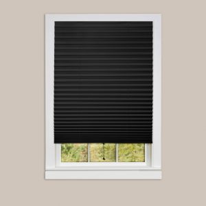 blackout blinds 1-2-3 vinyl room darkening temporary pleated window shade JHDKTRH