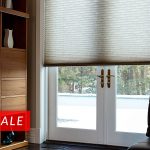 cellular shades cordless cellular shade as one piece for this family room french doors YGTPAZG