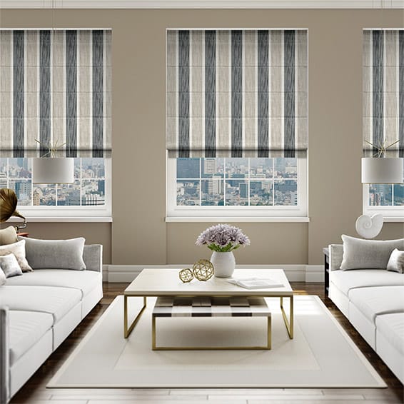 classic roman blinds in a modern setting WDFJVVM