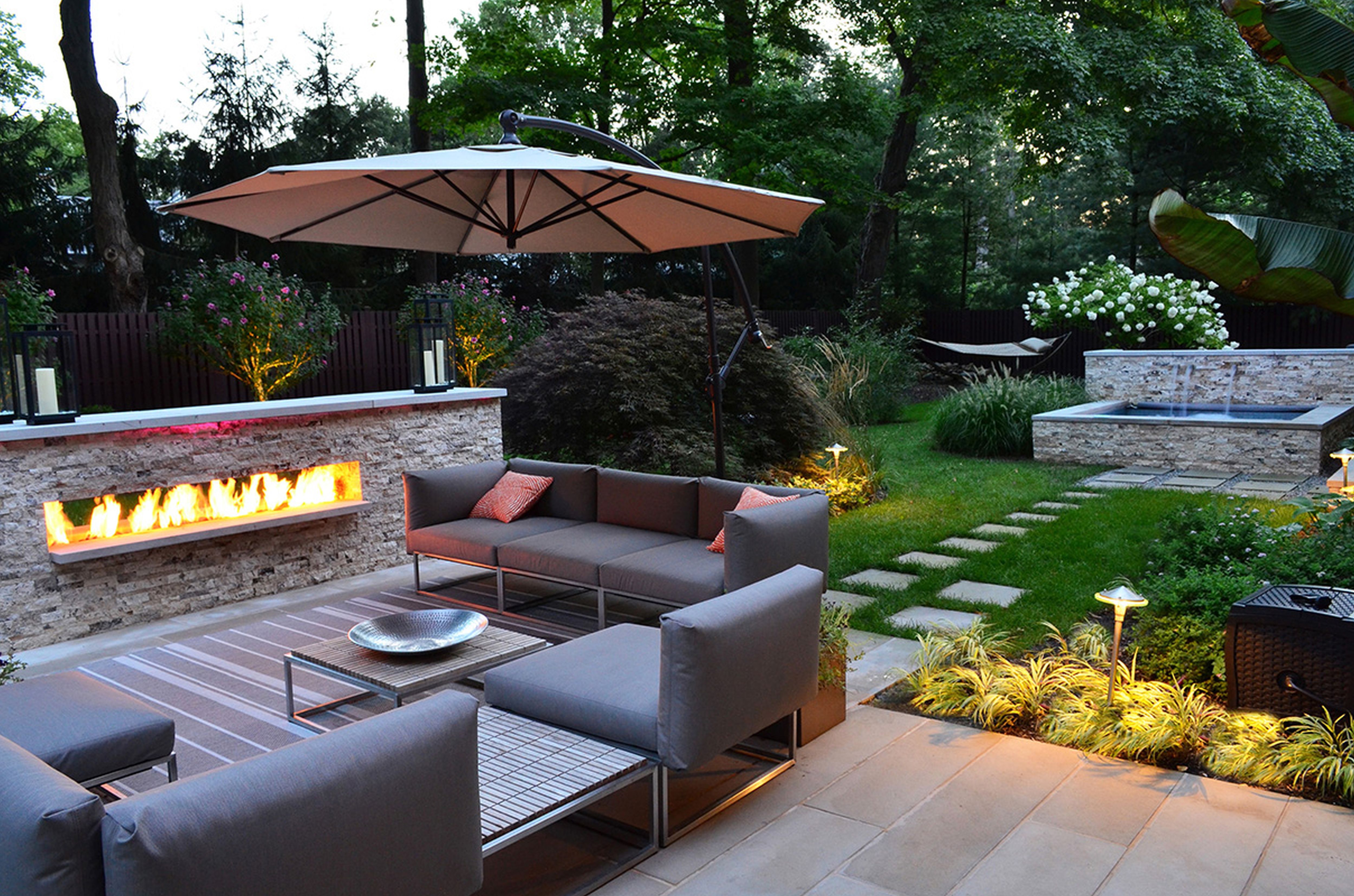 cool back yard patio with fire pit ideas kb jpeg x has back garden ideas QNPMFIF