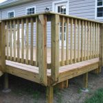 deck railing ideas deck with posts mounted on the outside TYGBMTM