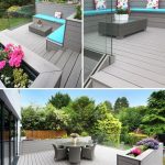 decking ideas vertigrain grey decking (with built-in planters and a frameless glass  balustrade) in CQYLJJU