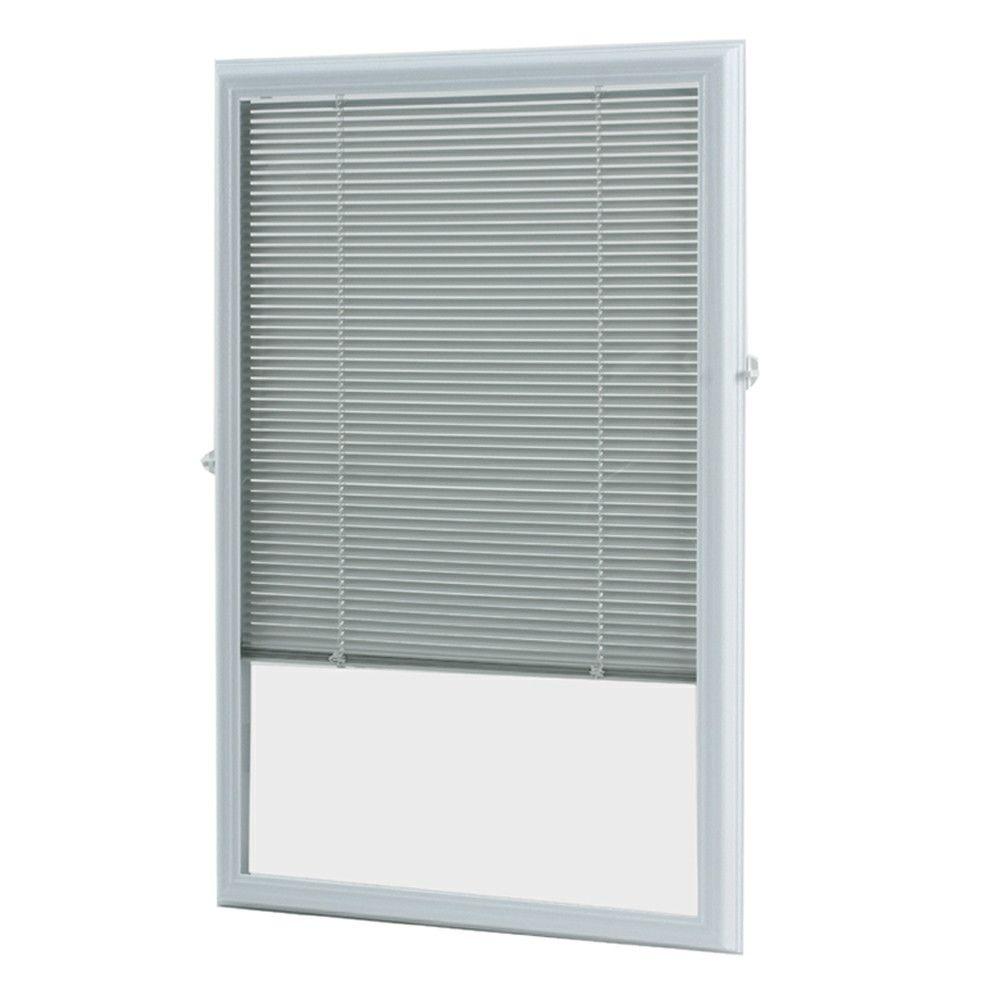 door blinds white cordless add on enclosed aluminum blinds with 1/2 in. slats, for XGNGWOZ