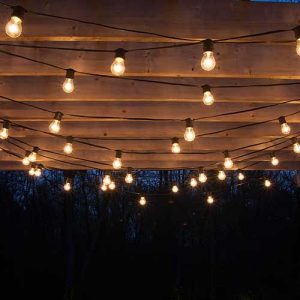 drape patio lights from pergolas #summer #diy VEYMCBX