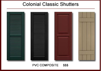 exterior shutters classic architectural™ premium lifetime pvc composite shutters · colonial  classic™ shutters QDZSOJK