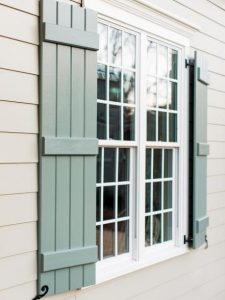 exterior shutters pictures of the hgtv smart home 2016 front yard. modern shutterswindow shutters  exteriorcottage ... FPDGUGA