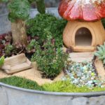 fairy garden wash tub house XUYMOTG