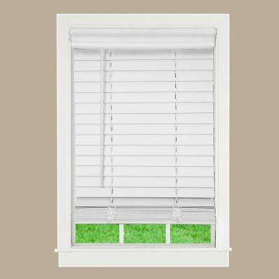 Faux Wood Blinds white 2 in. cordless faux wood blind · white GGWSJYF
