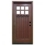 front doors craftsman 6 lite stained mahogany wood prehung front door NTHNDQK