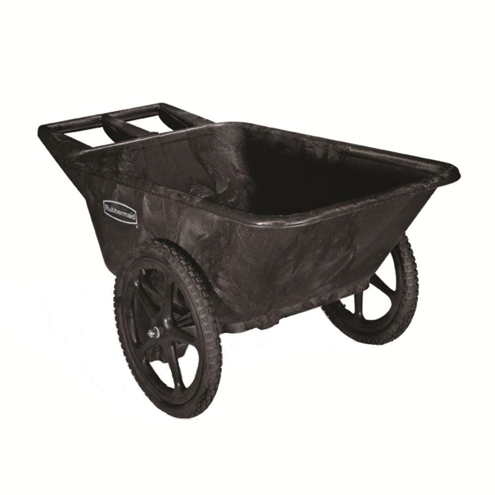 garden cart rubbermaid commercial products 7.5 cu. ft. plastic yard cart QEVYNLY