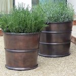 garden pots 10 easy pieces: bronze garden planters XSDSIGE