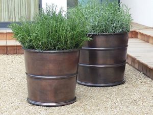 garden pots 10 easy pieces: bronze garden planters XSDSIGE