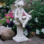 garden statues design toscano the british reading fairy garden statue GYSTVUF