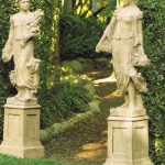 garden statues garden statue placed on top of outdoor dining table view in gallery  functional 1 WCBVPYH
