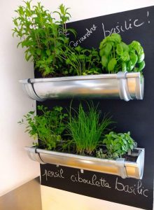 gutters herb garden | fun and easy indoor herb garden ideas ETGDJSF