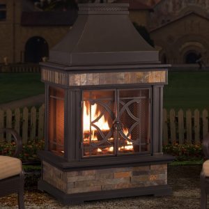heirloom steel wood burning outdoor fireplace TDSQUDI