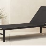 idle black outdoor chaise lounge ... BGHLMLW