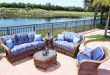 image of: blue outdoor furniture cushions HDNNMOK