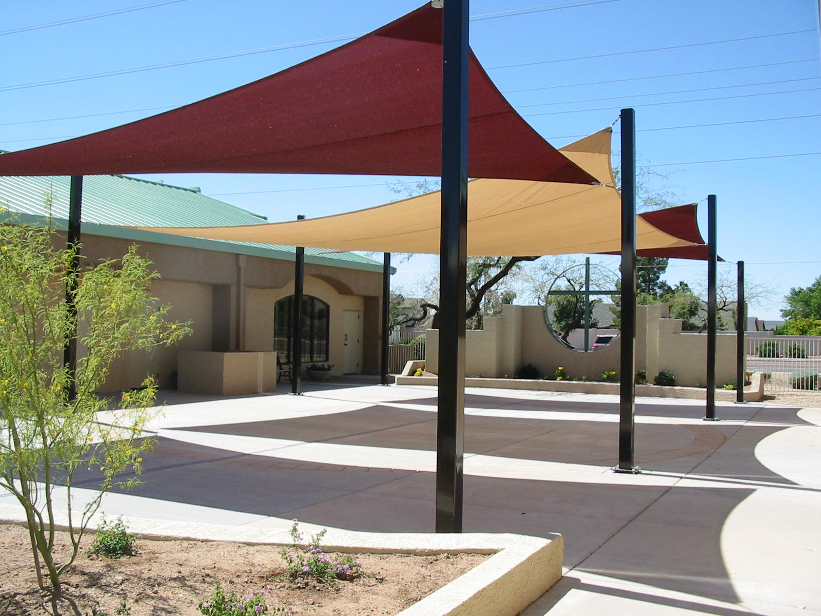 image of: sun shade sail residential patio WIICQDY