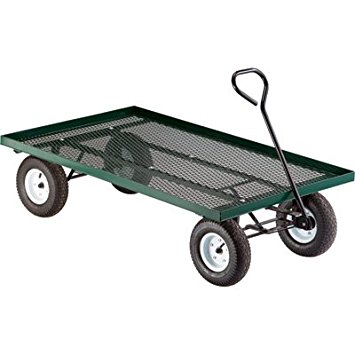 metal deck wagon garden cart - 60in.l x 36in.w, 800- QZCKROH