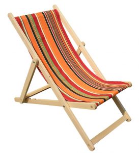 orange deckchairs | wooden folding deck chairs skipping stripes JUNZJUH