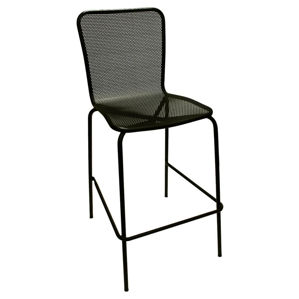 outdoor bar stools american tables and seating 92-bs black mesh outdoor bar stool HPCCTZM