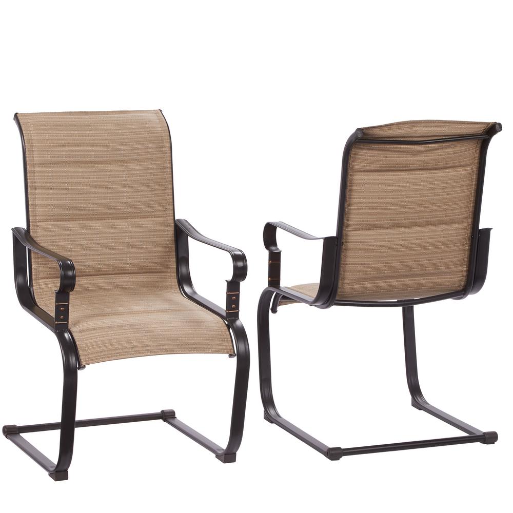 outdoor chairs belleville rocking padded sling outdoor dining chairs ... ATIBIBT