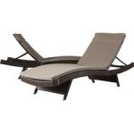 outdoor chaise lounge ferrara chaise lounge with cushion (set of 2) XWVJOEJ