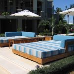 outdoor daybed example of an island style patio design in miami ASQDFKS