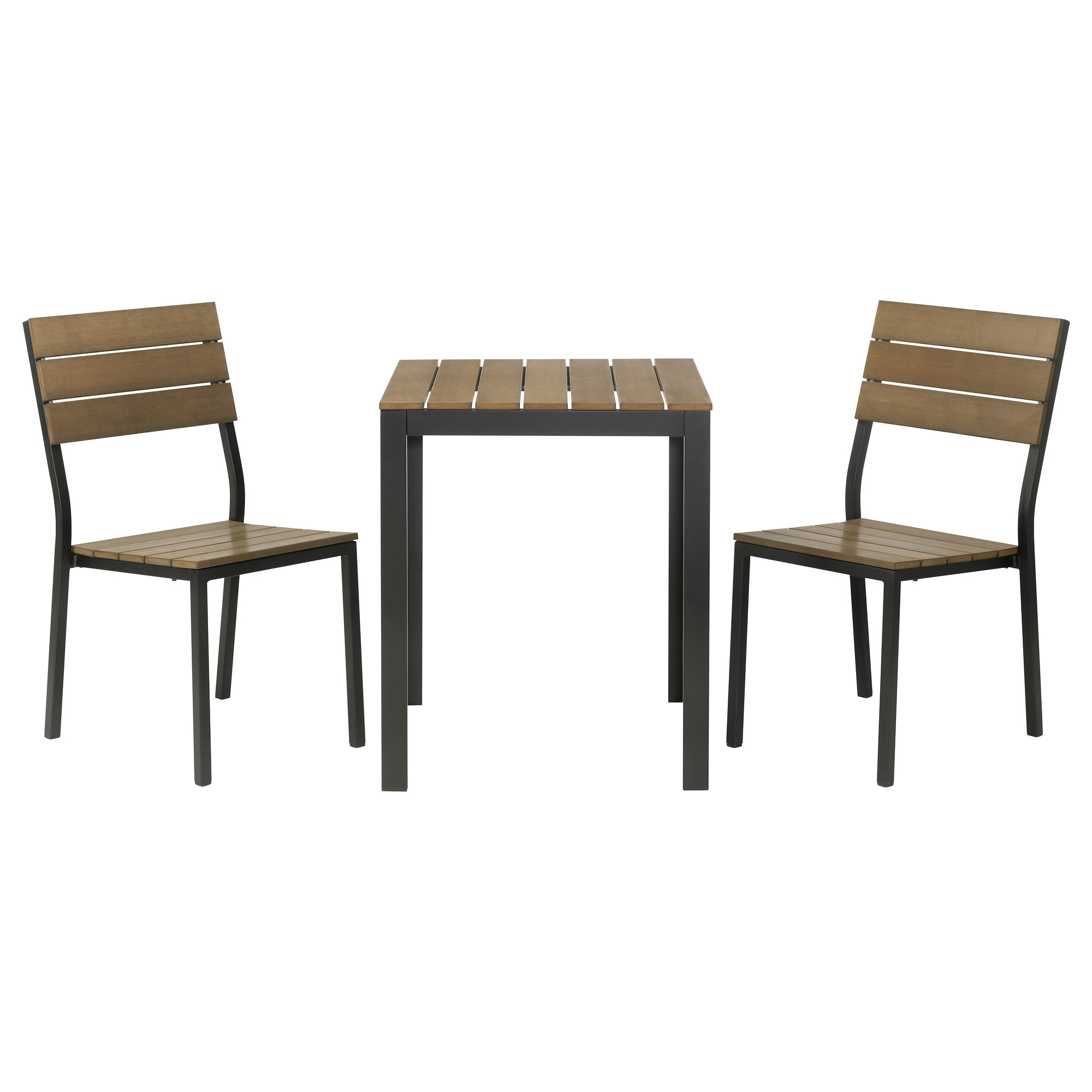 outdoor table and chairs falster table+2 chairs, outdoor, black, ... TWLSUYP