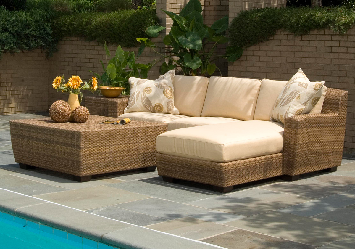 outdoor wicker furniture in a variety of styles from patio productions GGKOHGH