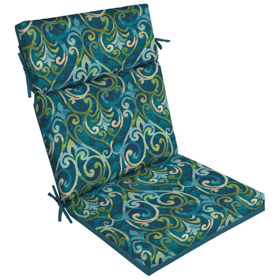 patio chair cushions garden treasures damask high back patio chair cushion for high-back chair VPAFBGZ