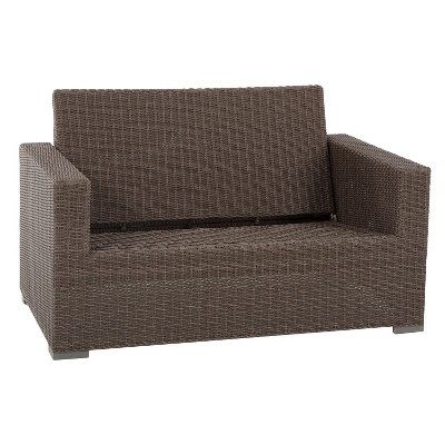 patio couch heatherstone wicker patio loveseat - frame only - threshold™ LCYBUBK