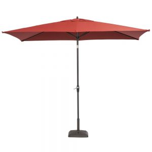 patio umbrellas aluminum patio umbrella in chili with push-button tilt YISOTYP