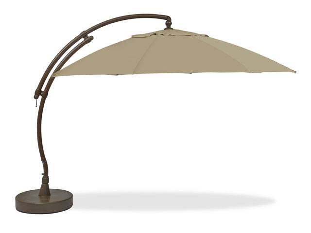 patio umbrellas create a shaded spot for outdoor entertaining or relaxation with our sturdy  arc umbrella ... QSPUCZZ