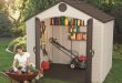 plastic sheds lifetime 8 feet by 5 feet storage shed BQYJIVH