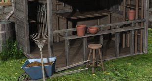 potting shed and tools WBGMSTQ