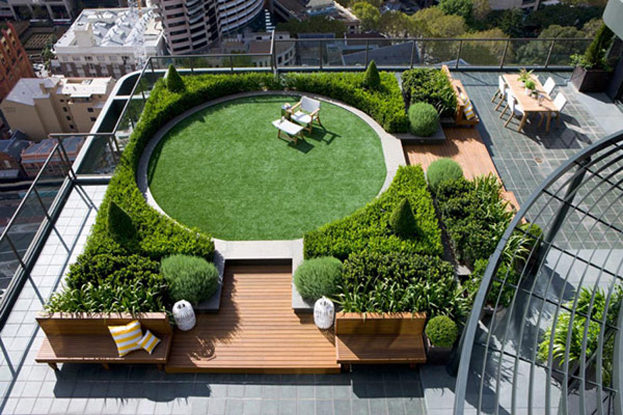 roof garden lifegrow™ rooftop garden in india by life green systems ... NGTVORL