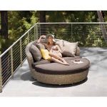 small outdoor patio couch. sunset circular XNGGFMH