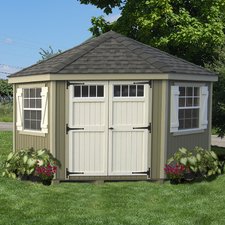 storage sheds colonial 10 ft. w x 10 ft. d wood storage shed WRMQPSY