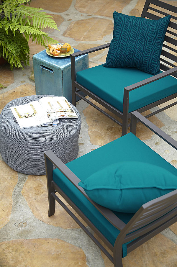 view in gallery vibrant blue patio cushions DDUNUCW
